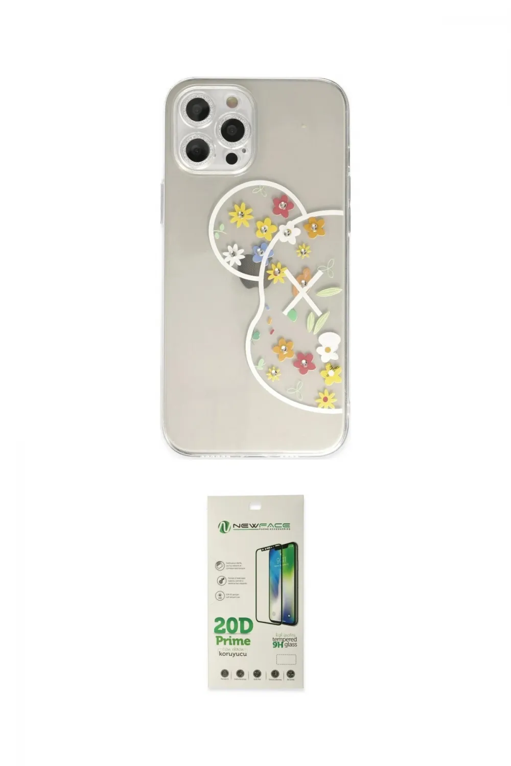 ieg™ iPhone 12 Pro Max Kılıf Eksen Asil Prime - Siyah 20D Premium Cam Ekran Koruyucu