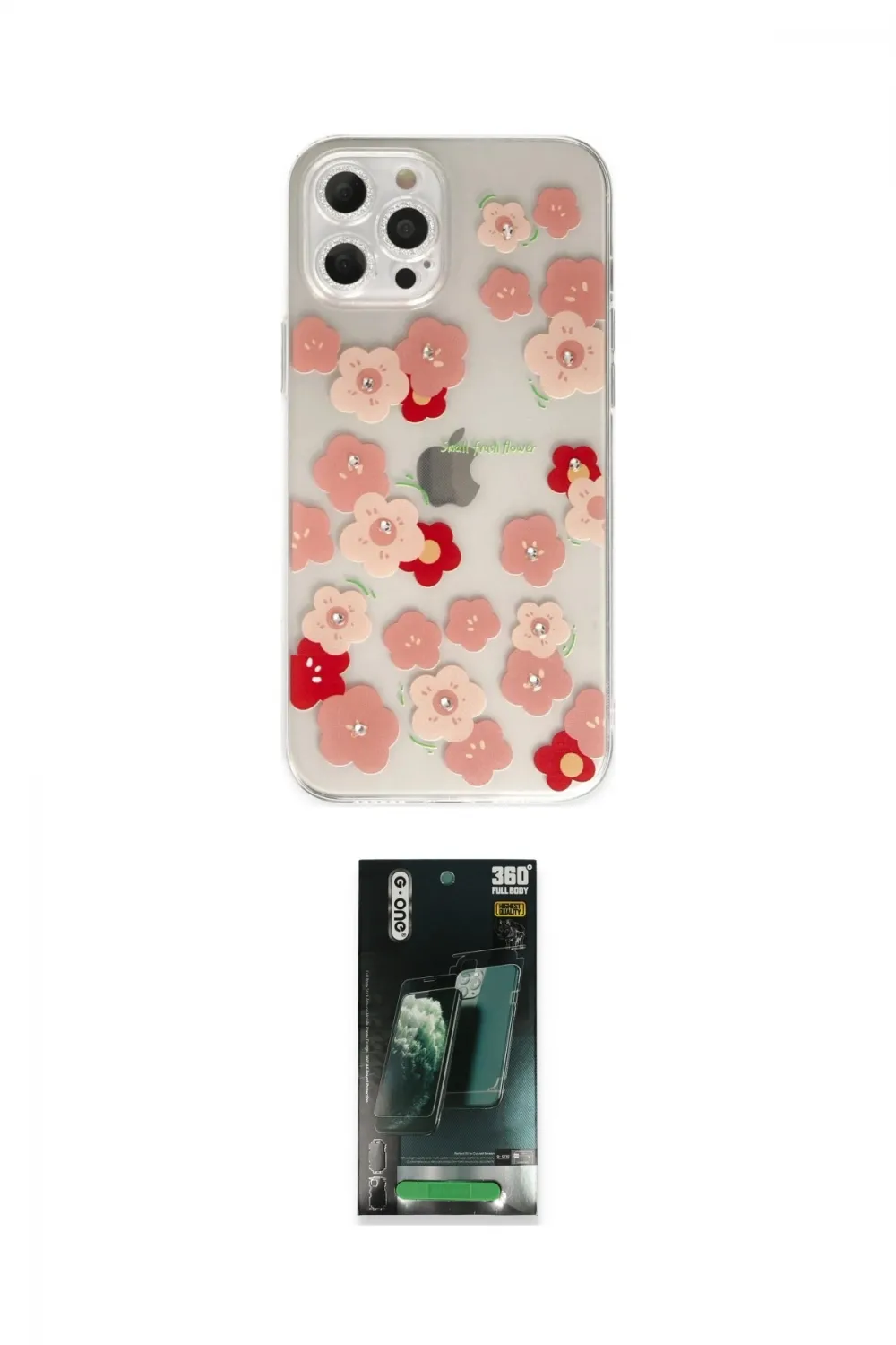 ieg™ iPhone 12 Pro Max Kılıf Eksen Asil Prime - Siyah 360 Mat Full Body Arka Koruyucu