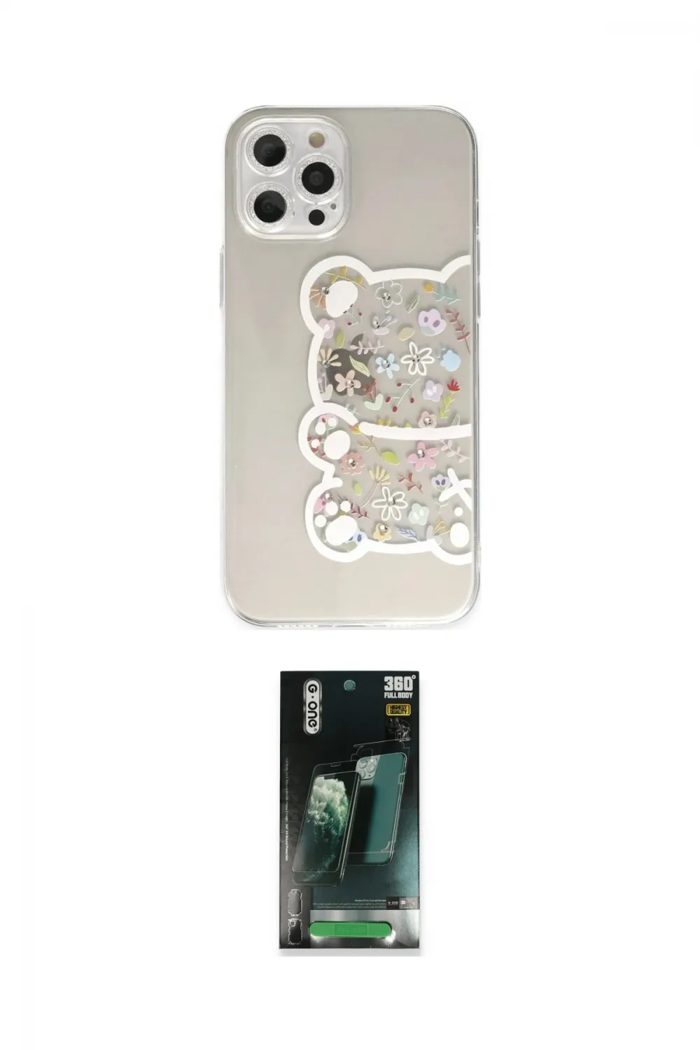 ieg™ iPhone 12 Pro Max Kılıf Eksen Asil Prime - Siyah 360 Mat Full Body Arka Koruyucu