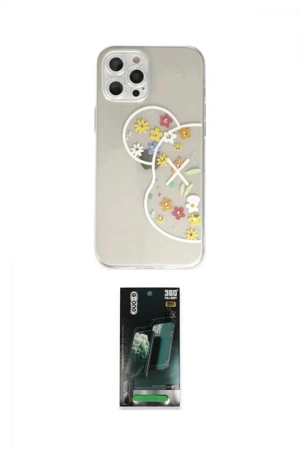 ieg™ iPhone 12 Pro Max Kılıf Eksen Asil Prime - Siyah 360 Mat Full Body Arka Koruyucu