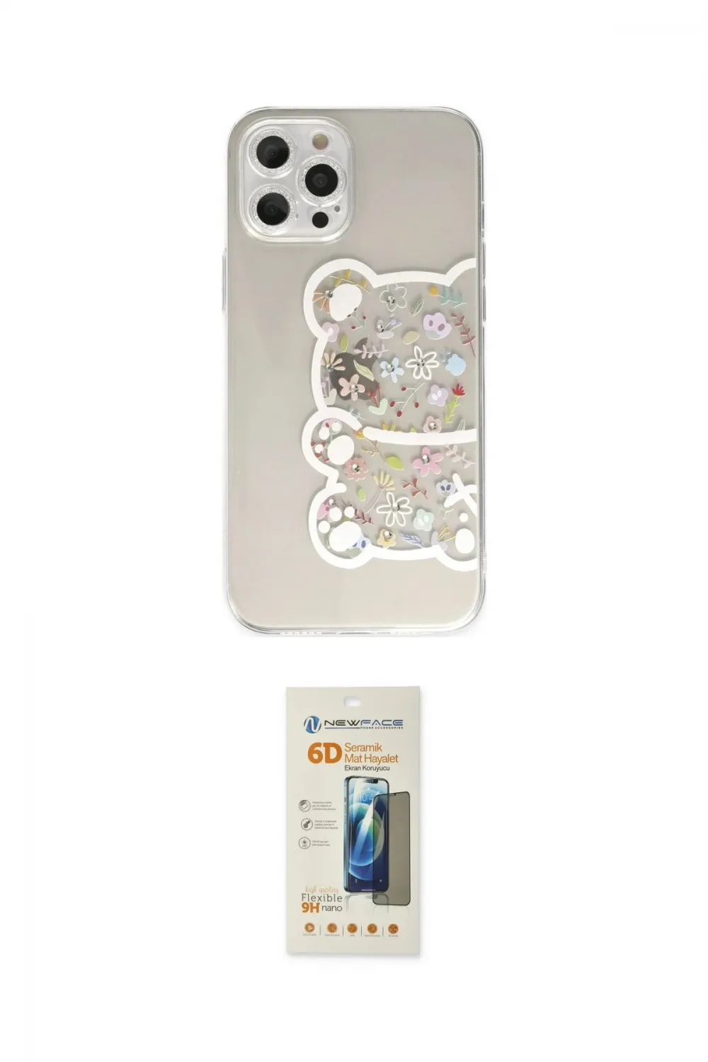 ieg™ iPhone 12 Pro Max Kılıf Eksen Asil Prime - Siyah 6D Mat Seramik Hayalet Nano Ekran Koruyucu
