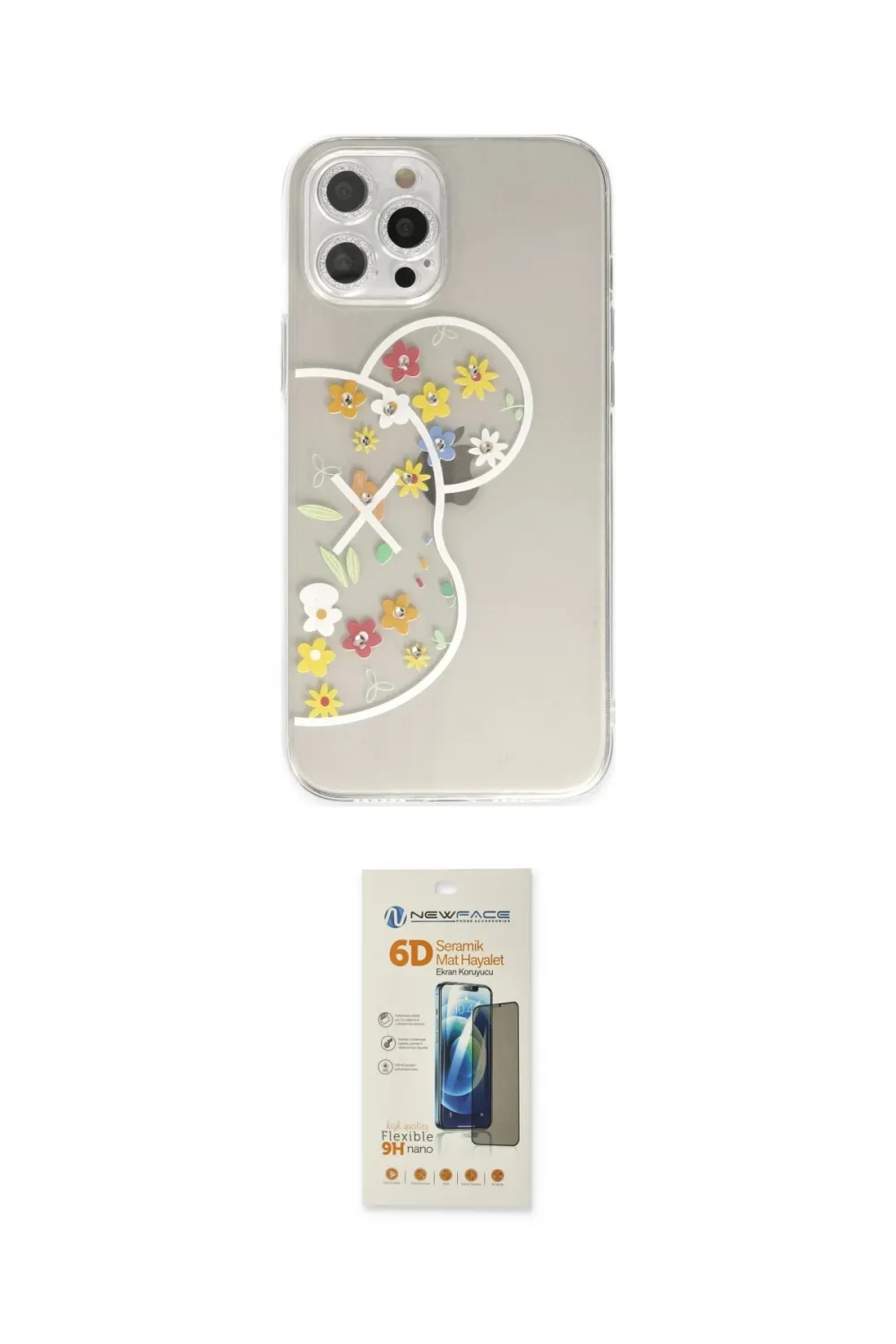 ieg™ iPhone 12 Pro Max Kılıf Eksen Asil Prime - Siyah 6D Mat Seramik Hayalet Nano Ekran Koruyucu