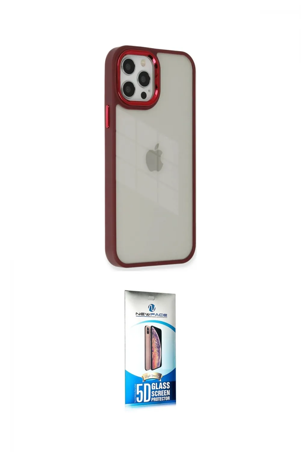 ieg™ iPhone 12 Pro Max Kılıf Eksen Doku Prime - Siyah 5D Eko Cam Ekran Koruyucu