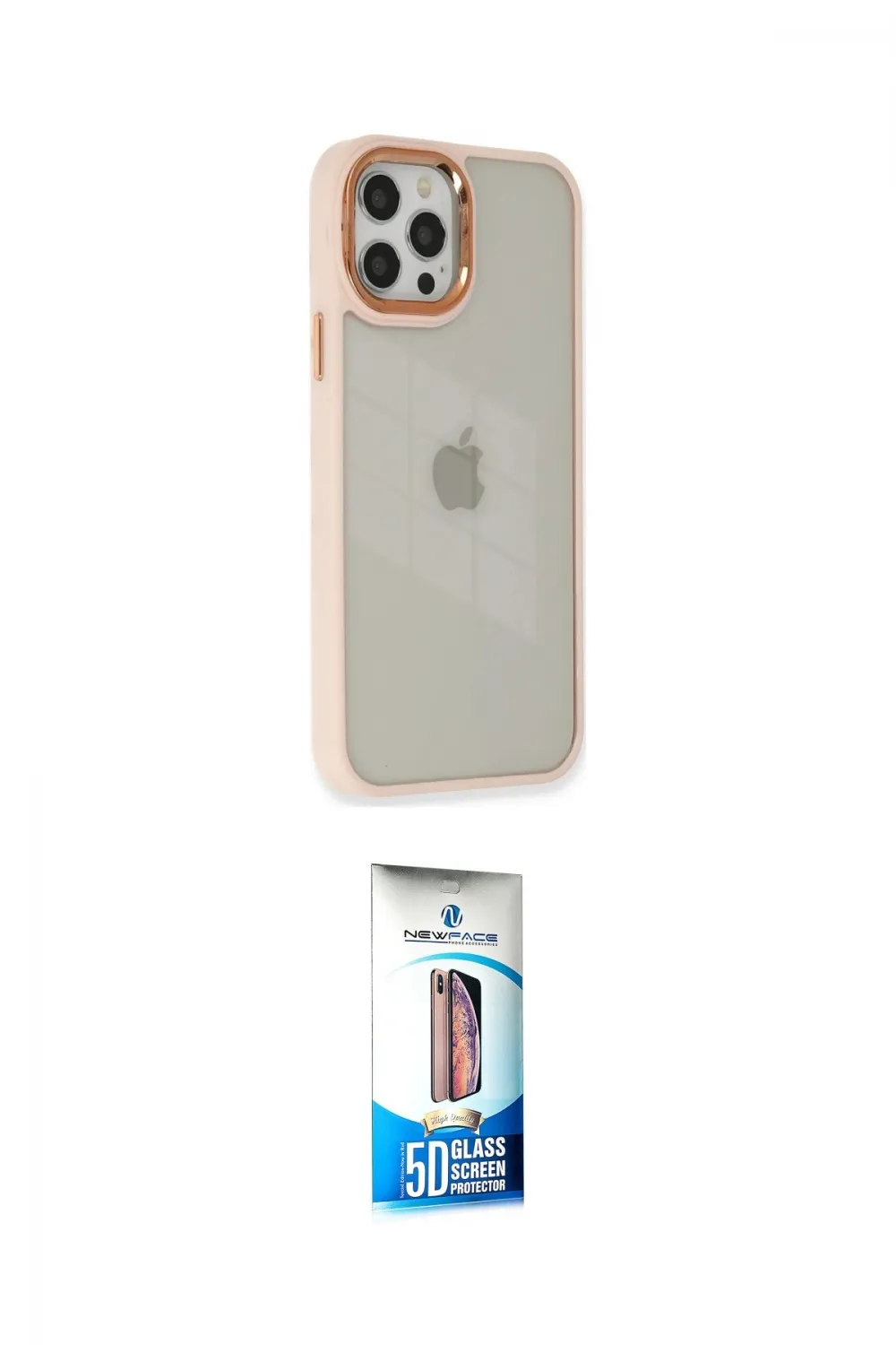 ieg™ iPhone 12 Pro Max Kılıf Eksen Doku Prime - Siyah 5D Eko Cam Ekran Koruyucu