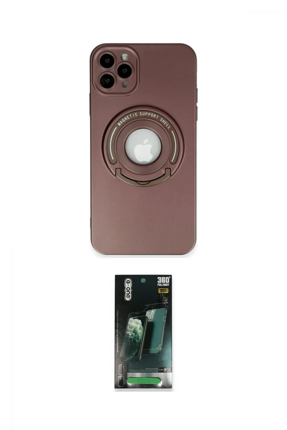 ieg™ iPhone 12 Pro Max Kılıf Eksen Klasik Prime - Şeffaf 360 Full Body Arka Koruyucu