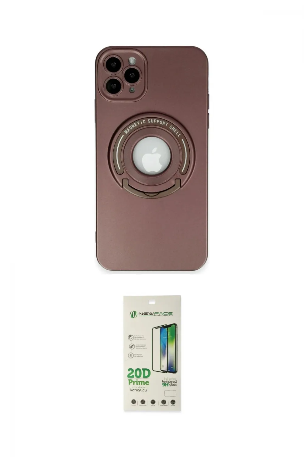 ieg™ iPhone 12 Pro Max Kılıf Eksen Klasik Prime - Siyah 20D Premium Cam Ekran Koruyucu