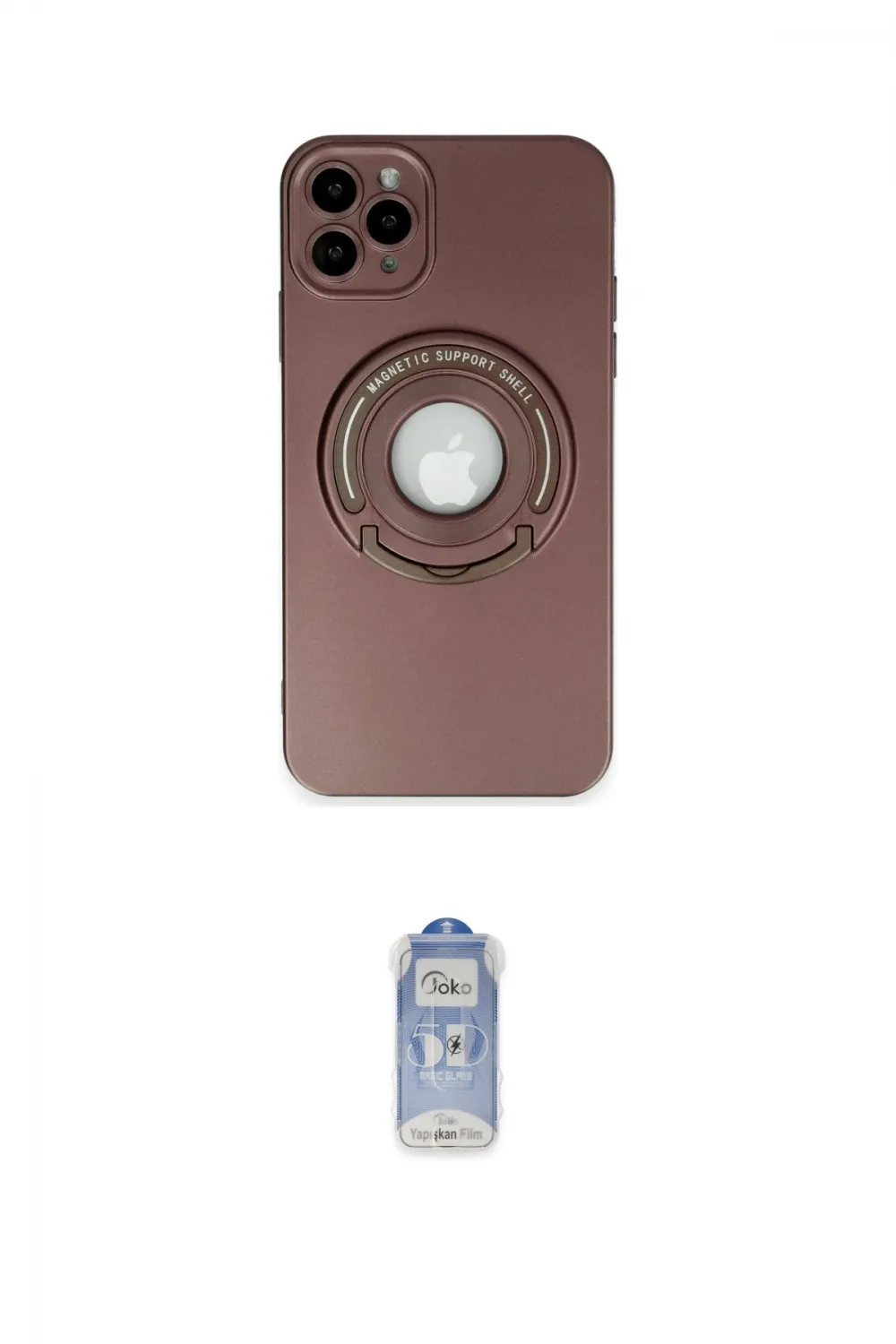 ieg™ iPhone 12 Pro Max Kılıf Eksen Klasik Prime - Siyah Joko Magic 5D Cam