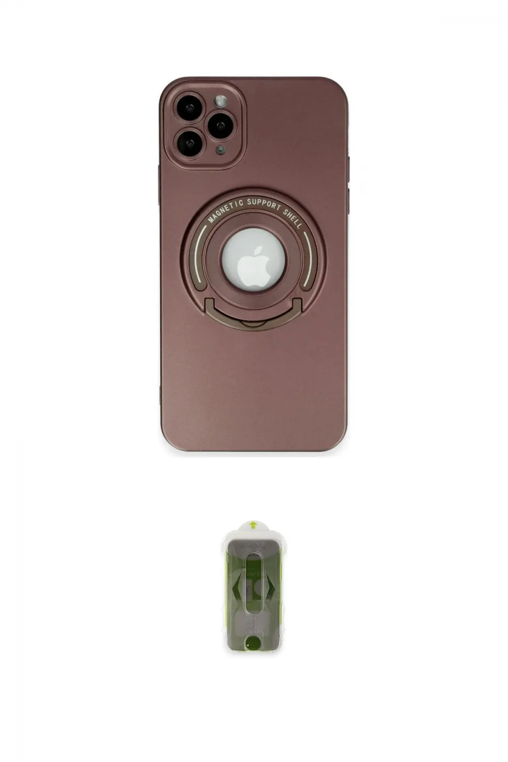 ieg™ iPhone 12 Pro Max Kılıf Eksen Klasik Prime - Siyah Joko Magic 5D Hayalet Cam