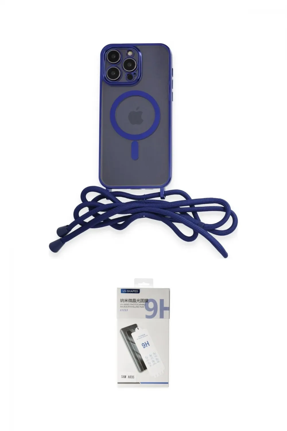 ieg™ iPhone 12 Pro Max Kılıf Eksen Özel Seri - Şeffaf Uv Polymer Nano Ekran Koruyucu