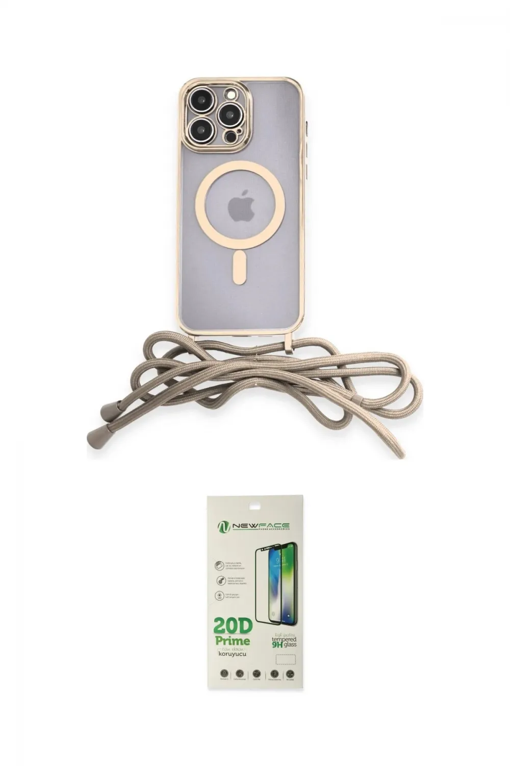 ieg™ iPhone 12 Pro Max Kılıf Eksen Özel Seri - Siyah 20D Premium Cam Ekran Koruyucu