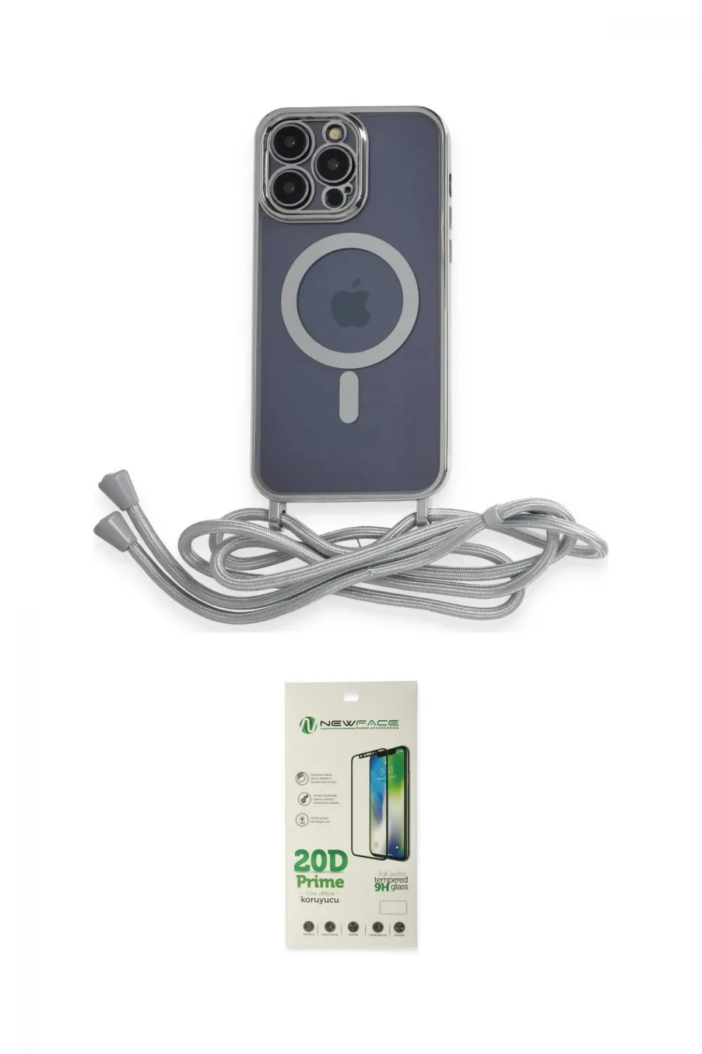 ieg™ iPhone 12 Pro Max Kılıf Eksen Özel Seri - Siyah 20D Premium Cam Ekran Koruyucu