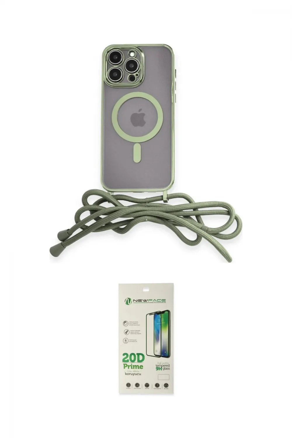 ieg™ iPhone 12 Pro Max Kılıf Eksen Özel Seri - Siyah 20D Premium Cam Ekran Koruyucu