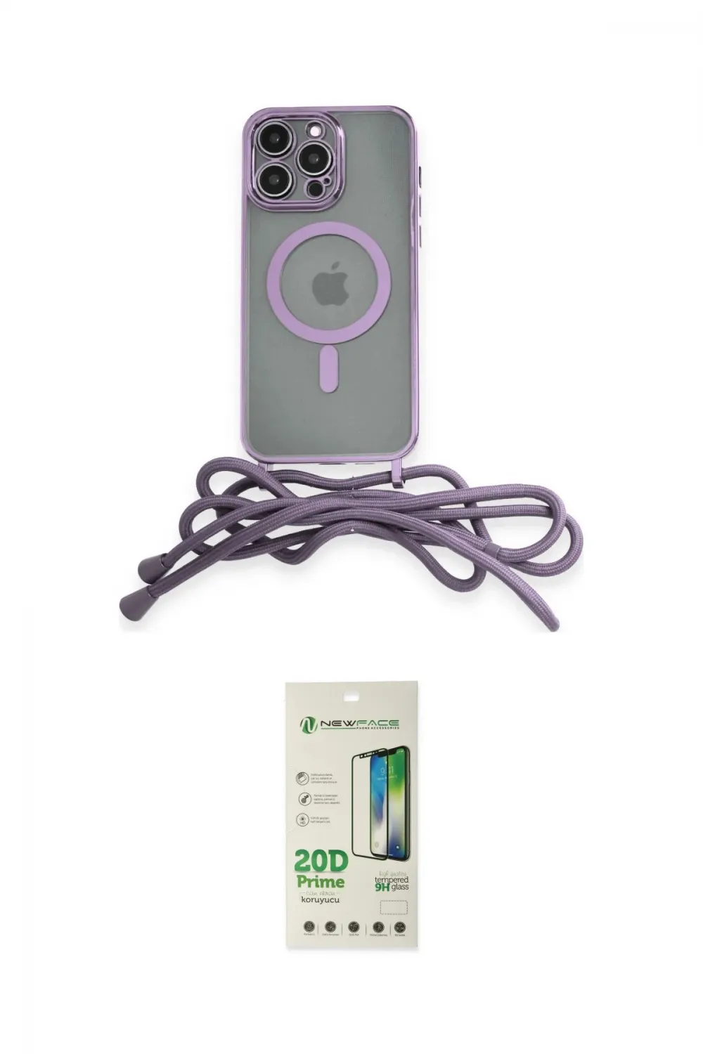 ieg™ iPhone 12 Pro Max Kılıf Eksen Özel Seri - Siyah 20D Premium Cam Ekran Koruyucu