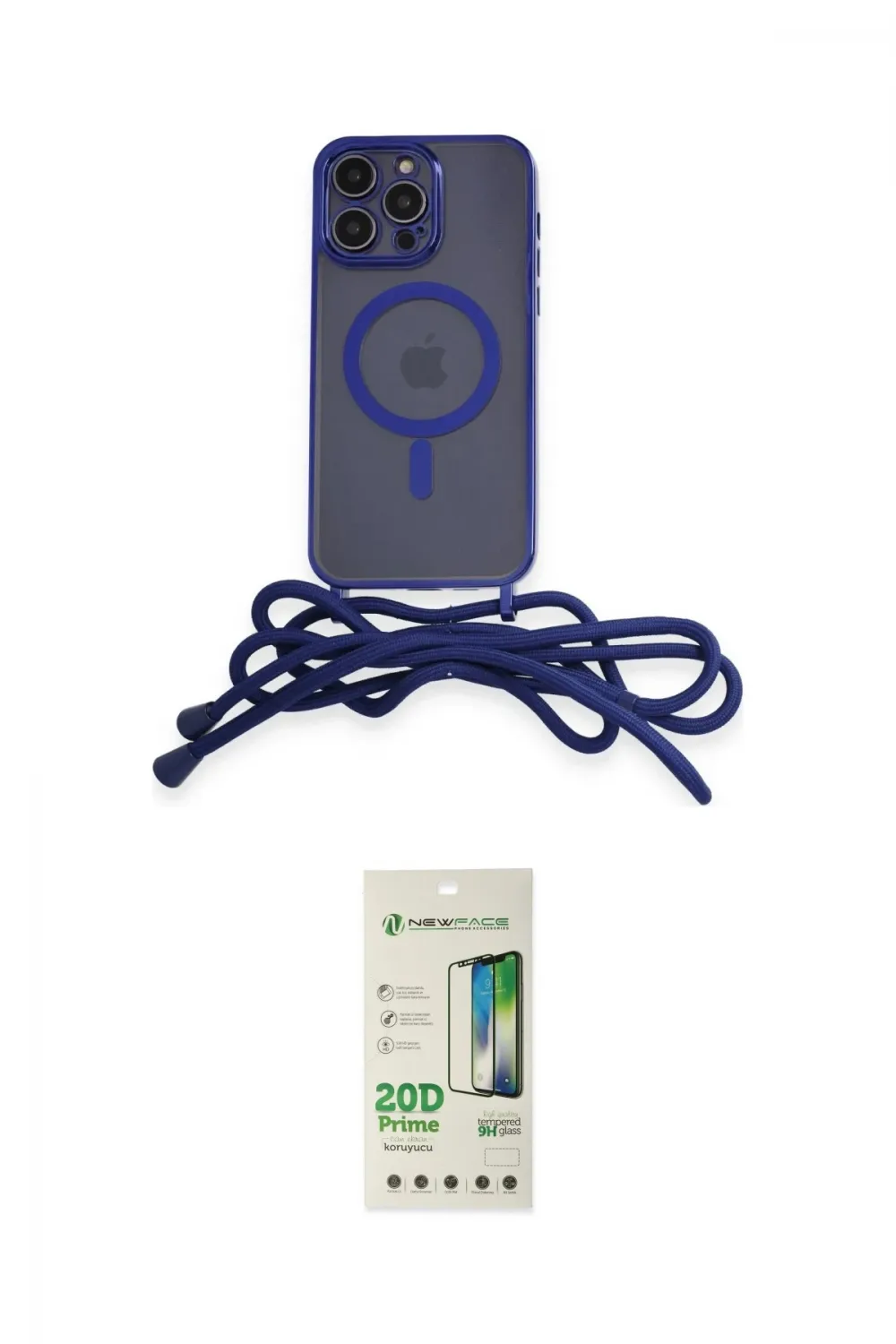ieg™ iPhone 12 Pro Max Kılıf Eksen Özel Seri - Siyah 20D Premium Cam Ekran Koruyucu