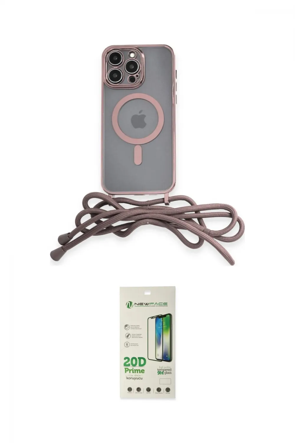 ieg™ iPhone 12 Pro Max Kılıf Eksen Özel Seri - Siyah 20D Premium Cam Ekran Koruyucu