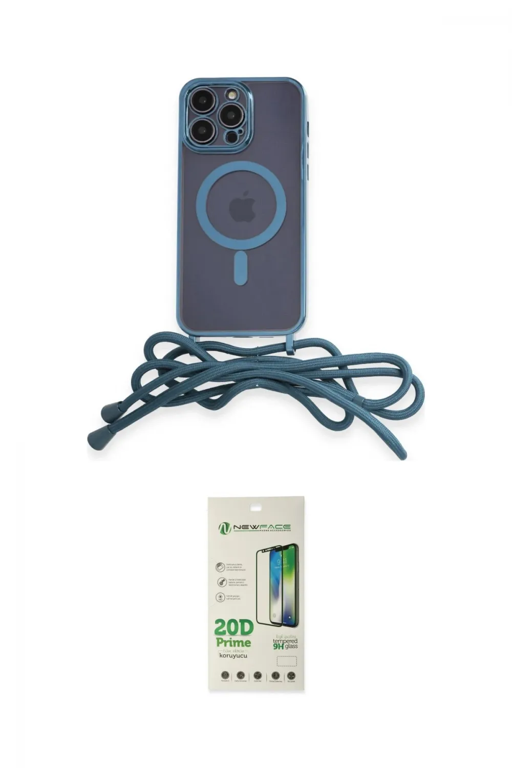 ieg™ iPhone 12 Pro Max Kılıf Eksen Özel Seri - Siyah 20D Premium Cam Ekran Koruyucu