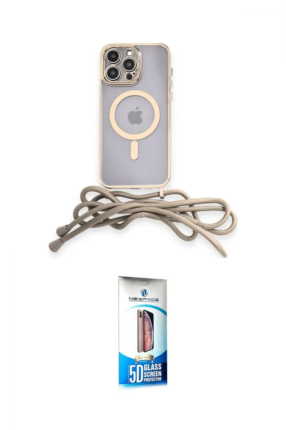 ieg™ iPhone 12 Pro Max Kılıf Eksen Özel Seri - Siyah 5D Eko Cam Ekran Koruyucu
