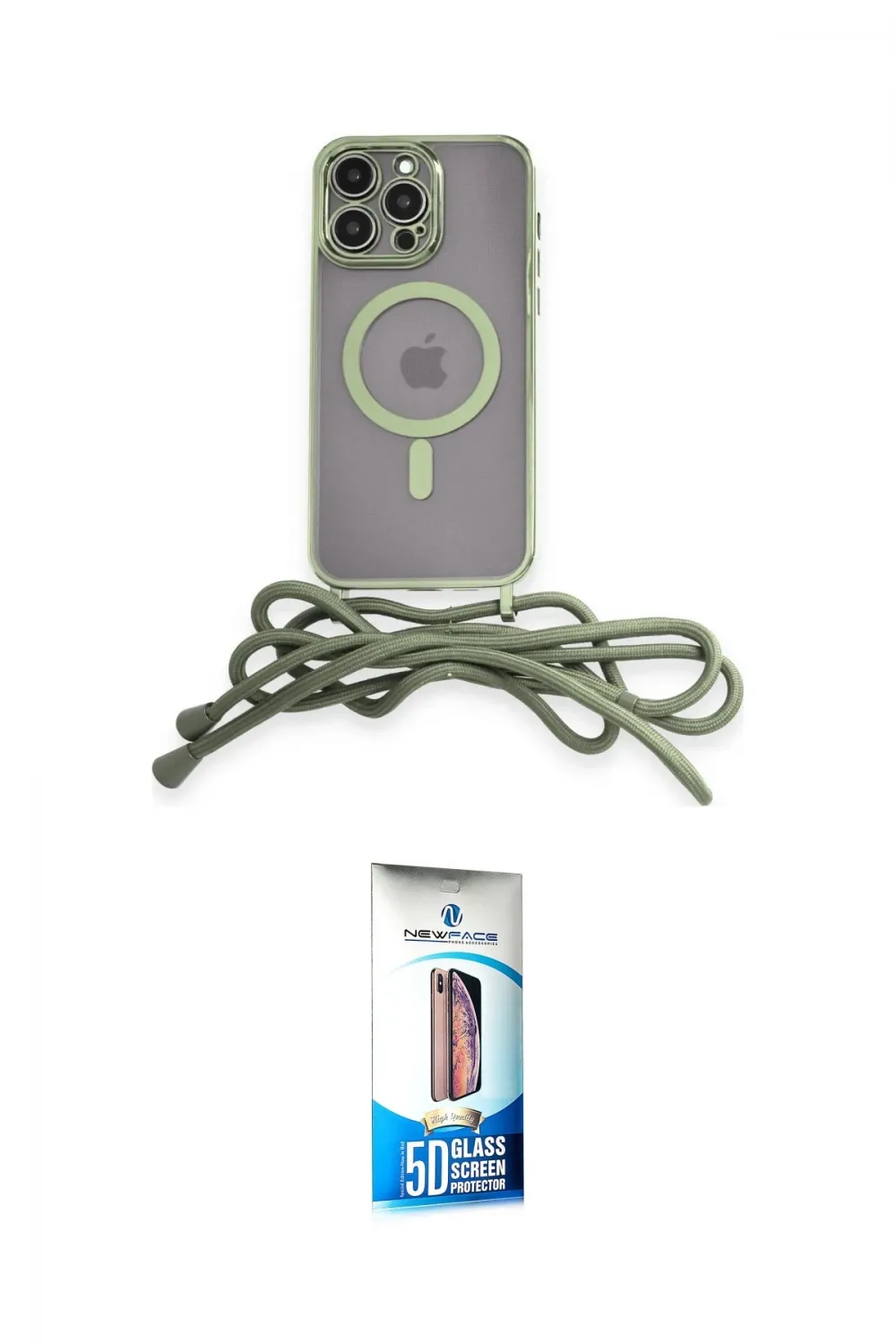 ieg™ iPhone 12 Pro Max Kılıf Eksen Özel Seri - Siyah 5D Eko Cam Ekran Koruyucu