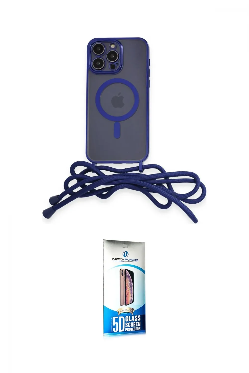 ieg™ iPhone 12 Pro Max Kılıf Eksen Özel Seri - Siyah 5D Eko Cam Ekran Koruyucu