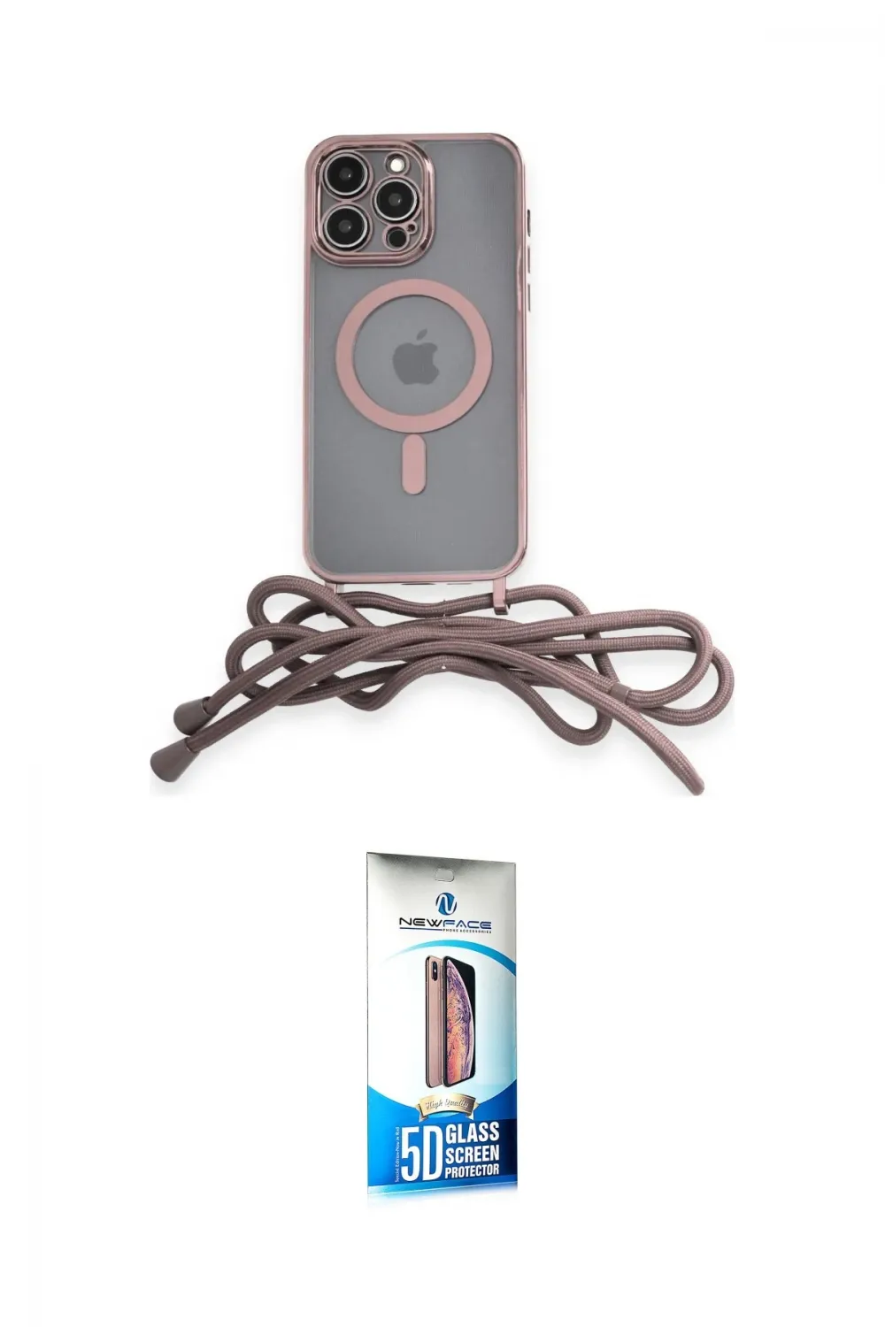 ieg™ iPhone 12 Pro Max Kılıf Eksen Özel Seri - Siyah 5D Eko Cam Ekran Koruyucu