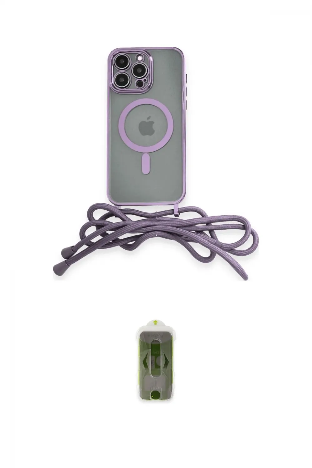 ieg™ iPhone 12 Pro Max Kılıf Eksen Özel Seri - Siyah Joko Magic 5D Hayalet Cam