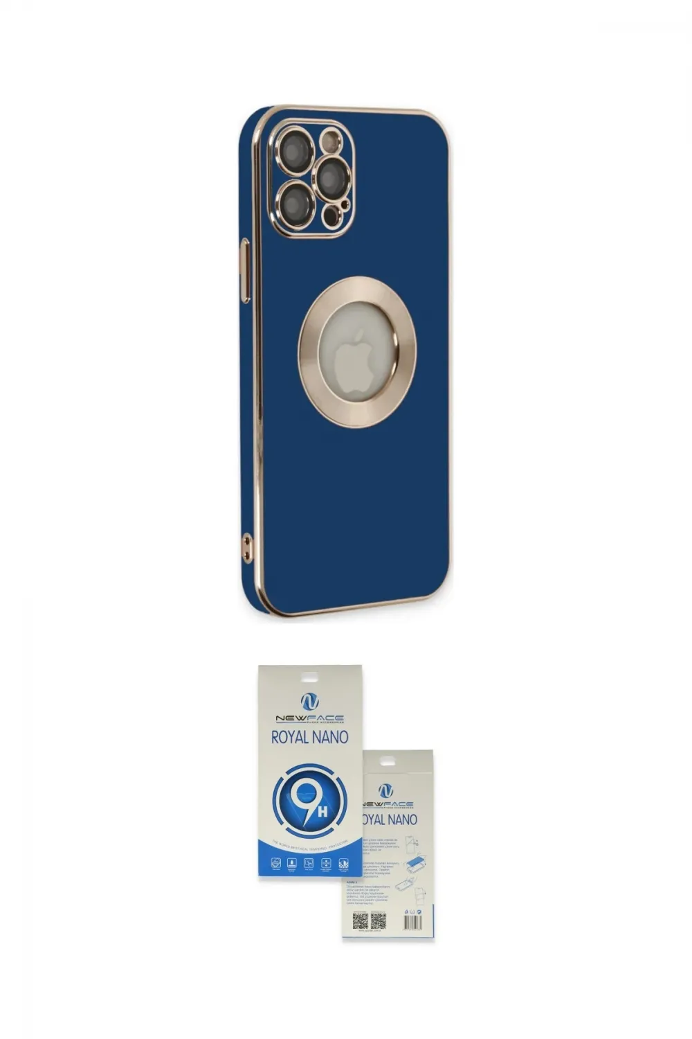 ieg™ iPhone 12 Pro Max Kılıf İz Form Serisi - Şeffaf Royal Nano Ekran Koruyucu