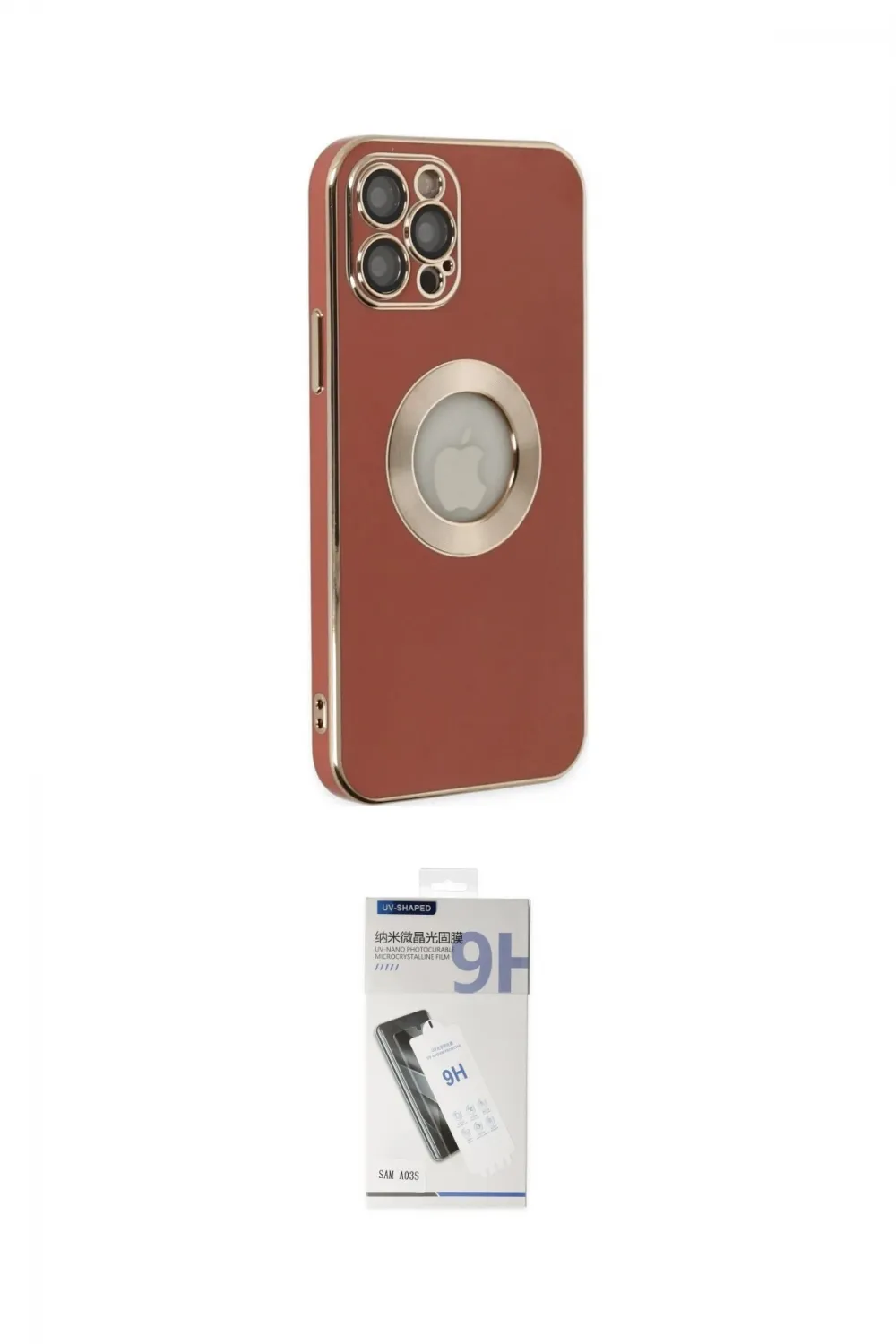 ieg™ iPhone 12 Pro Max Kılıf İz Form Serisi - Şeffaf Uv Polymer Nano Ekran Koruyucu