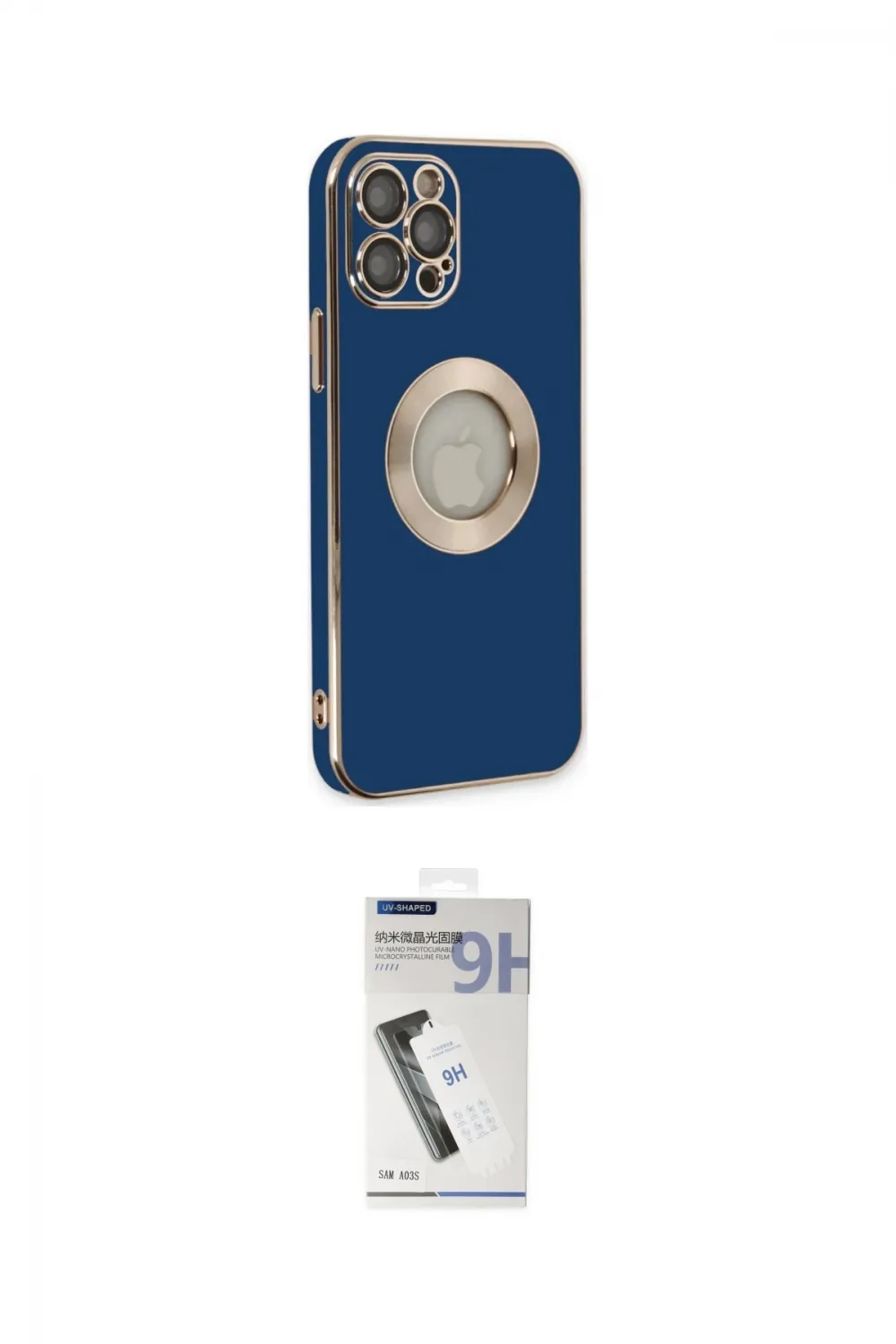 ieg™ iPhone 12 Pro Max Kılıf İz Form Serisi - Şeffaf Uv Polymer Nano Ekran Koruyucu