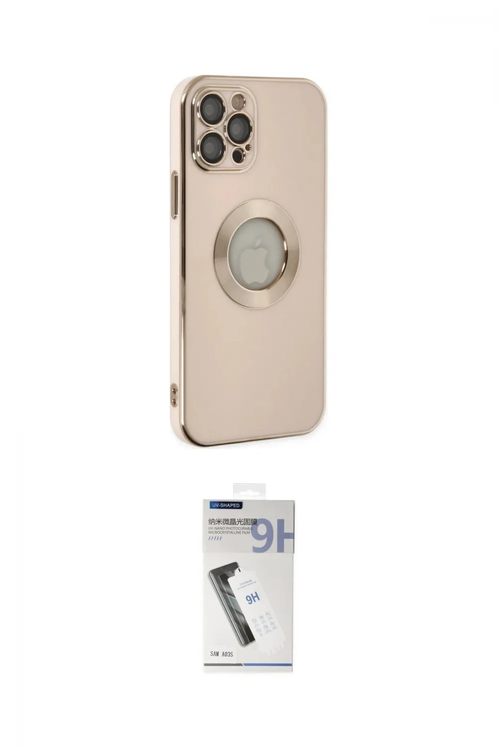 ieg™ iPhone 12 Pro Max Kılıf İz Form Serisi - Şeffaf Uv Polymer Nano Ekran Koruyucu