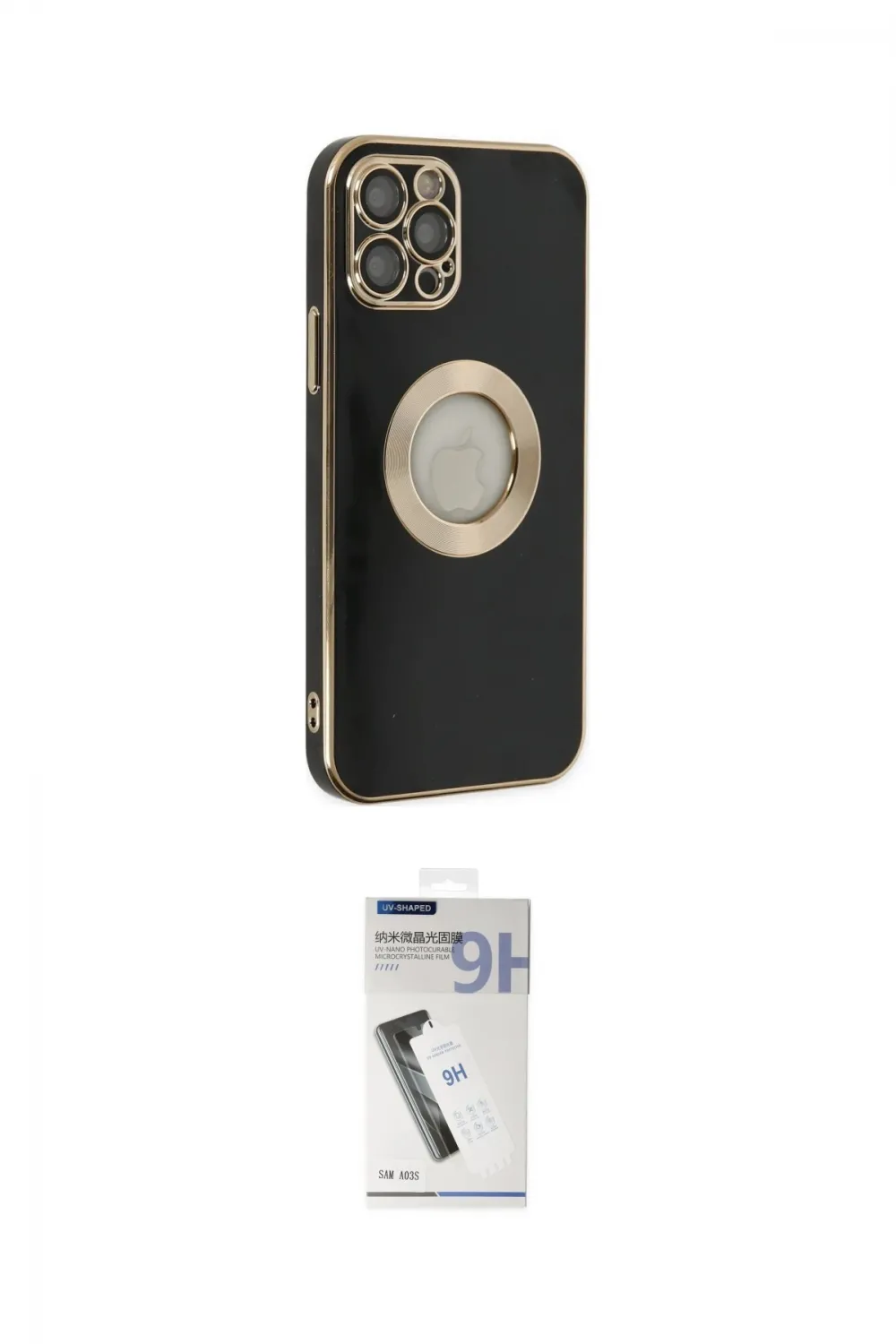 ieg™ iPhone 12 Pro Max Kılıf İz Form Serisi - Şeffaf Uv Polymer Nano Ekran Koruyucu