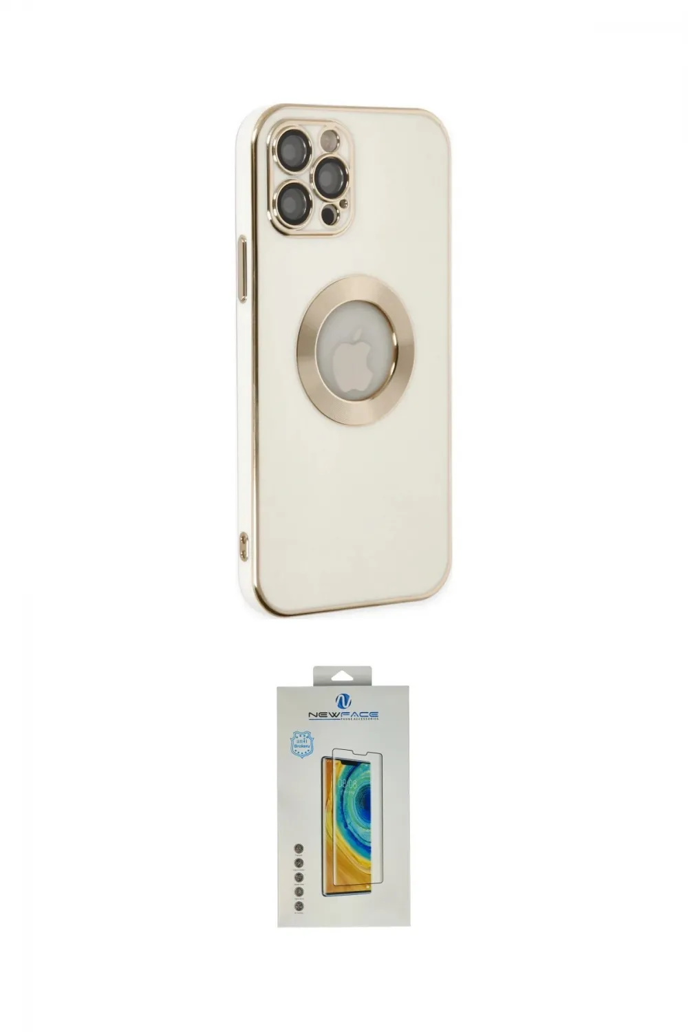 ieg™ iPhone 12 Pro Max Kılıf İz Form Serisi - Siyah Polymer Nano Ekran Koruyucu