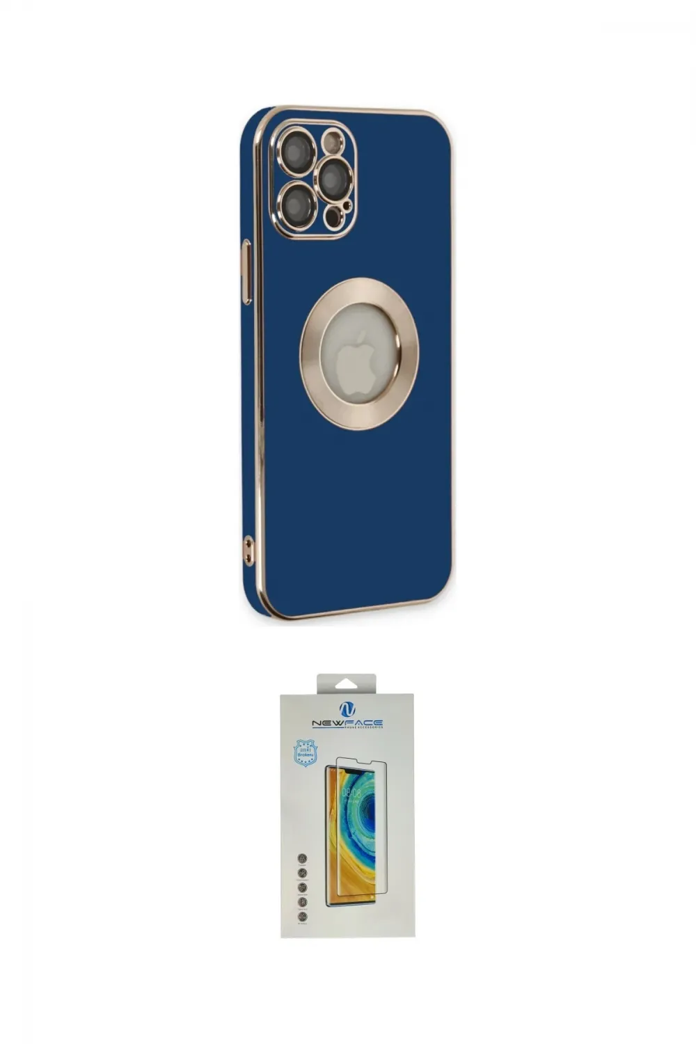 ieg™ iPhone 12 Pro Max Kılıf İz Form Serisi - Siyah Polymer Nano Ekran Koruyucu
