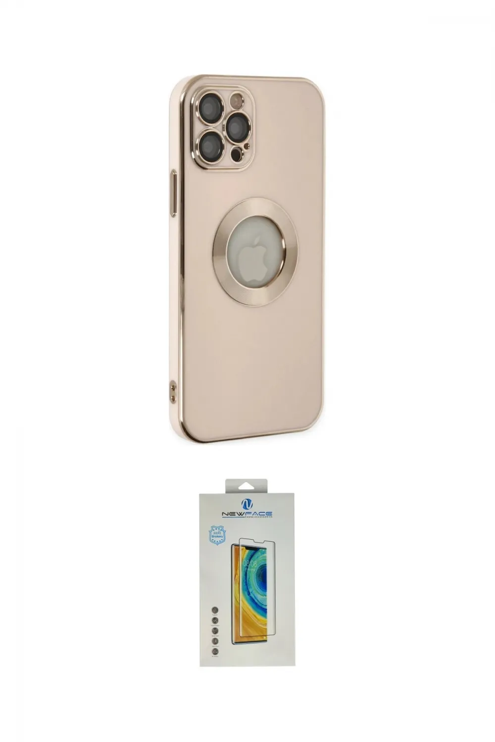 ieg™ iPhone 12 Pro Max Kılıf İz Form Serisi - Siyah Polymer Nano Ekran Koruyucu