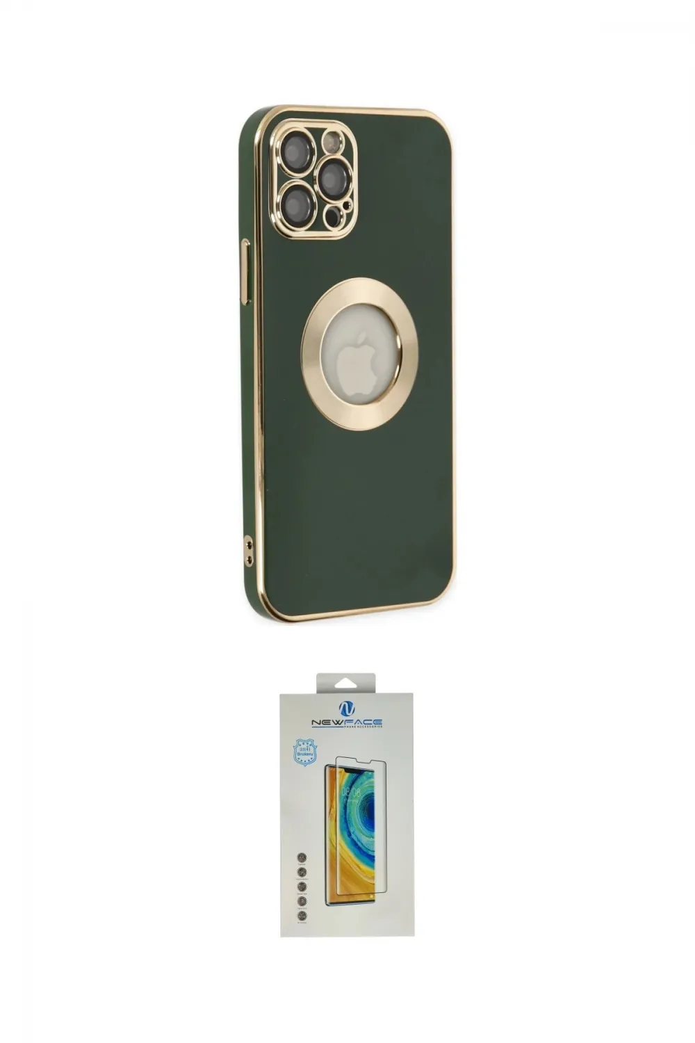 ieg™ iPhone 12 Pro Max Kılıf İz Form Serisi - Siyah Polymer Nano Ekran Koruyucu
