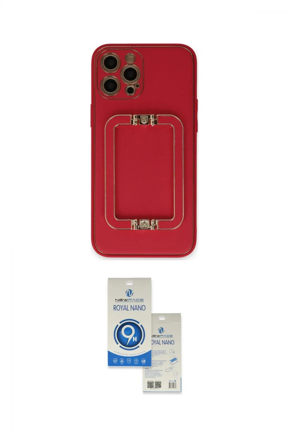 ieg™ iPhone 12 Pro Max Kılıf Kozmos Minimal Prime - Şeffaf Royal Nano Ekran Koruyucu