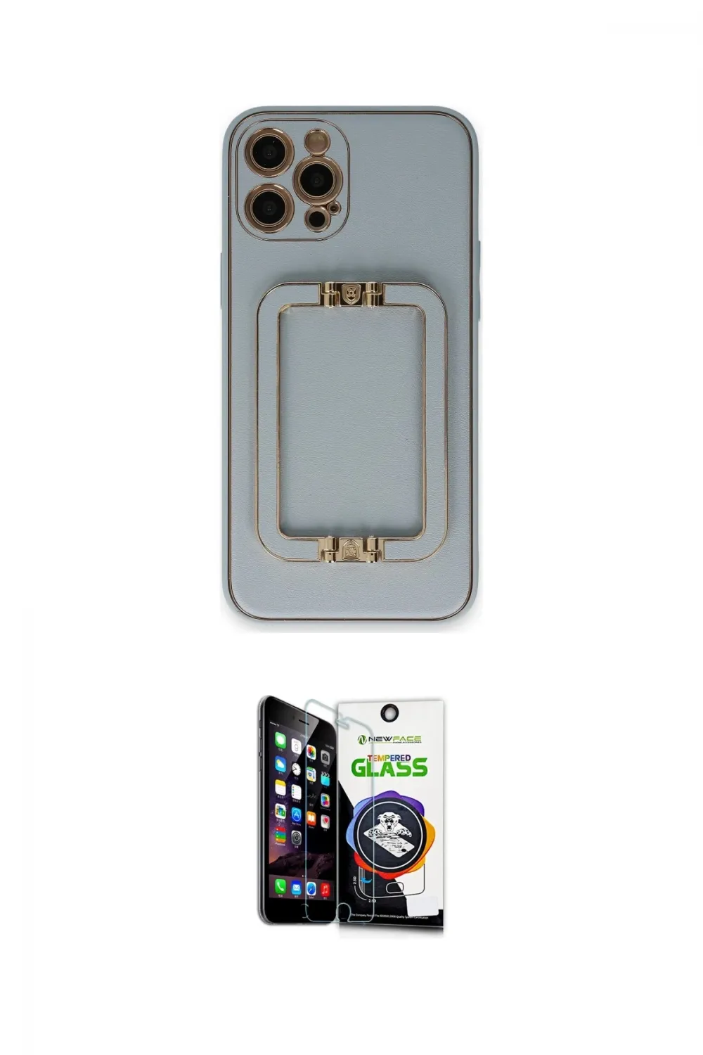 ieg™ iPhone 12 Pro Max Kılıf Kozmos Minimal Prime - Şeffaf Temperli Cam Ekran Koruyucu