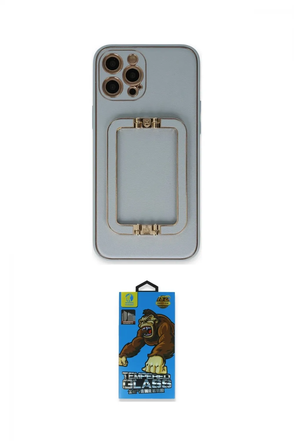 ieg™ iPhone 12 Pro Max Kılıf Kozmos Minimal Prime - Siyah 18D Cam Ekran Koruyucu
