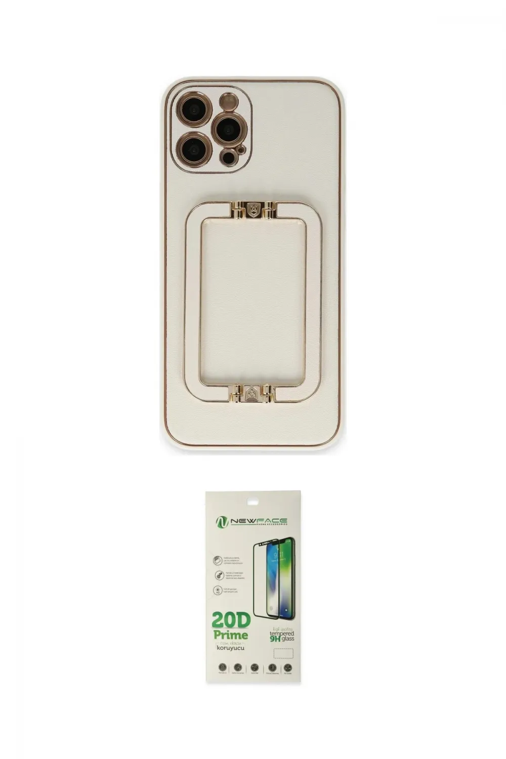 ieg™ iPhone 12 Pro Max Kılıf Kozmos Minimal Prime - Siyah 20D Premium Cam Ekran Koruyucu
