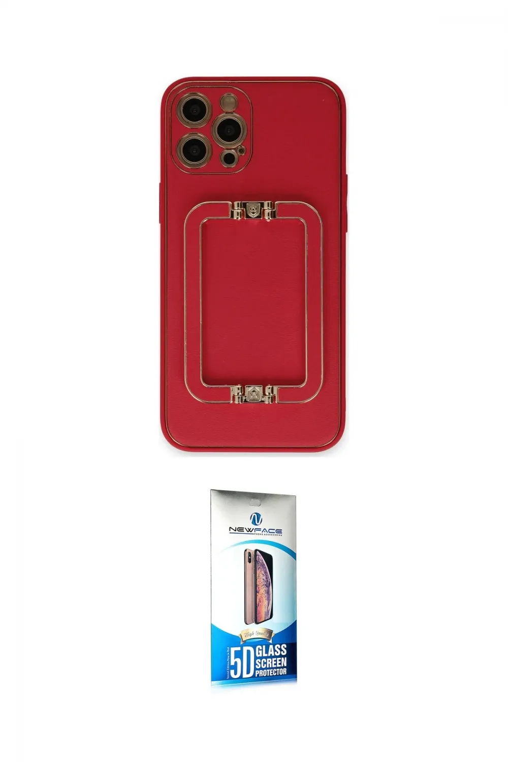 ieg™ iPhone 12 Pro Max Kılıf Kozmos Minimal Prime - Siyah 5D Eko Cam Ekran Koruyucu