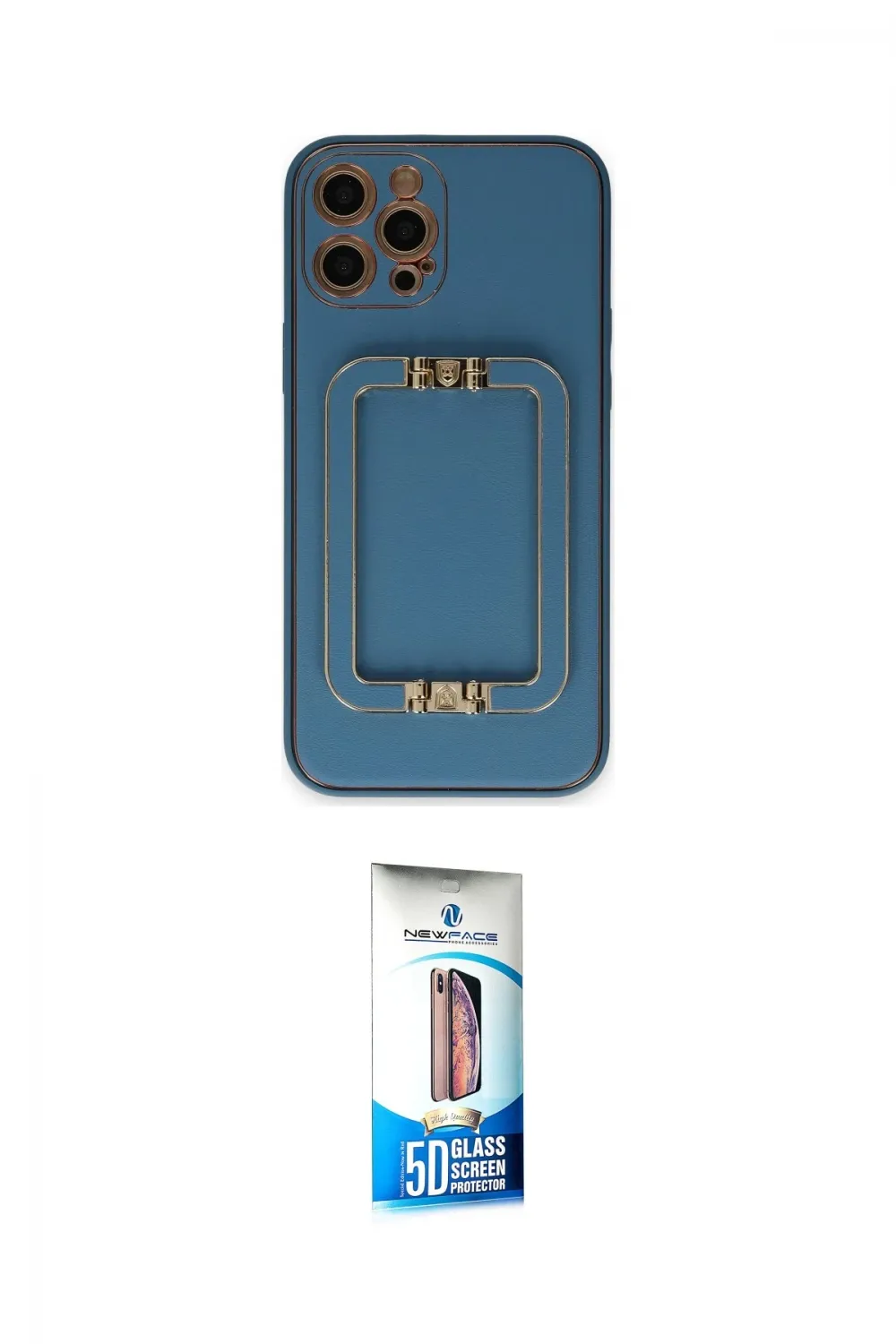 ieg™ iPhone 12 Pro Max Kılıf Kozmos Minimal Prime - Siyah 5D Eko Cam Ekran Koruyucu
