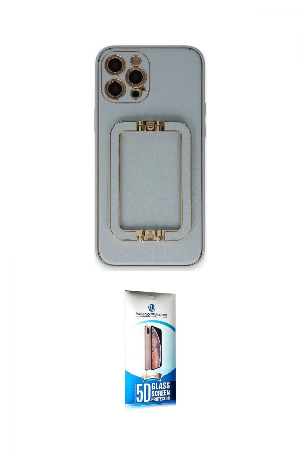 ieg™ iPhone 12 Pro Max Kılıf Kozmos Minimal Prime - Siyah 5D Eko Cam Ekran Koruyucu