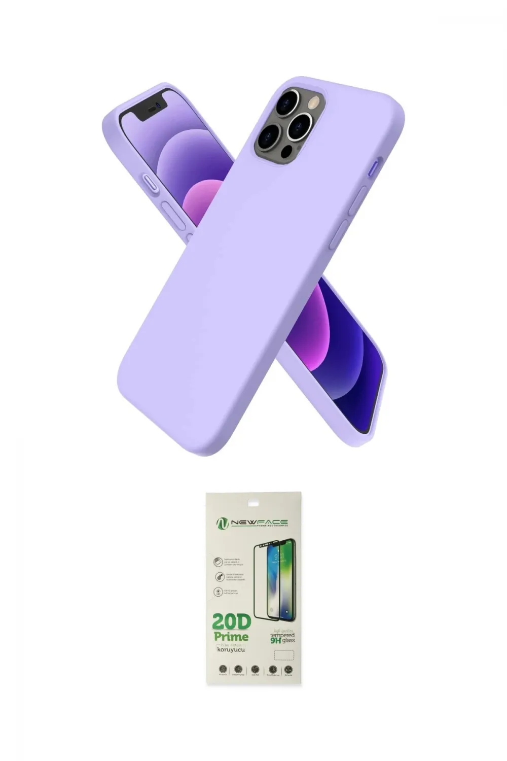 ieg™ iPhone 12 Pro Max Kılıf Kozmos Yansıma Özel Seri - Siyah 20D Premium Cam Ekran Koruyucu