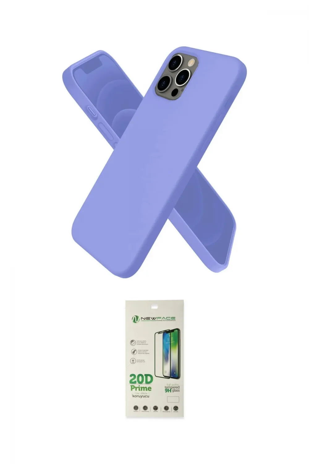 ieg™ iPhone 12 Pro Max Kılıf Kozmos Yansıma Özel Seri - Siyah 20D Premium Cam Ekran Koruyucu