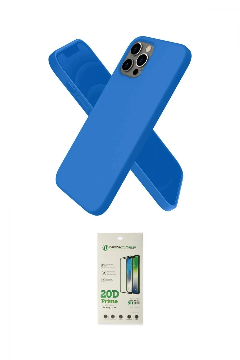 ieg™ iPhone 12 Pro Max Kılıf Kozmos Yansıma Özel Seri - Siyah 20D Premium Cam Ekran Koruyucu