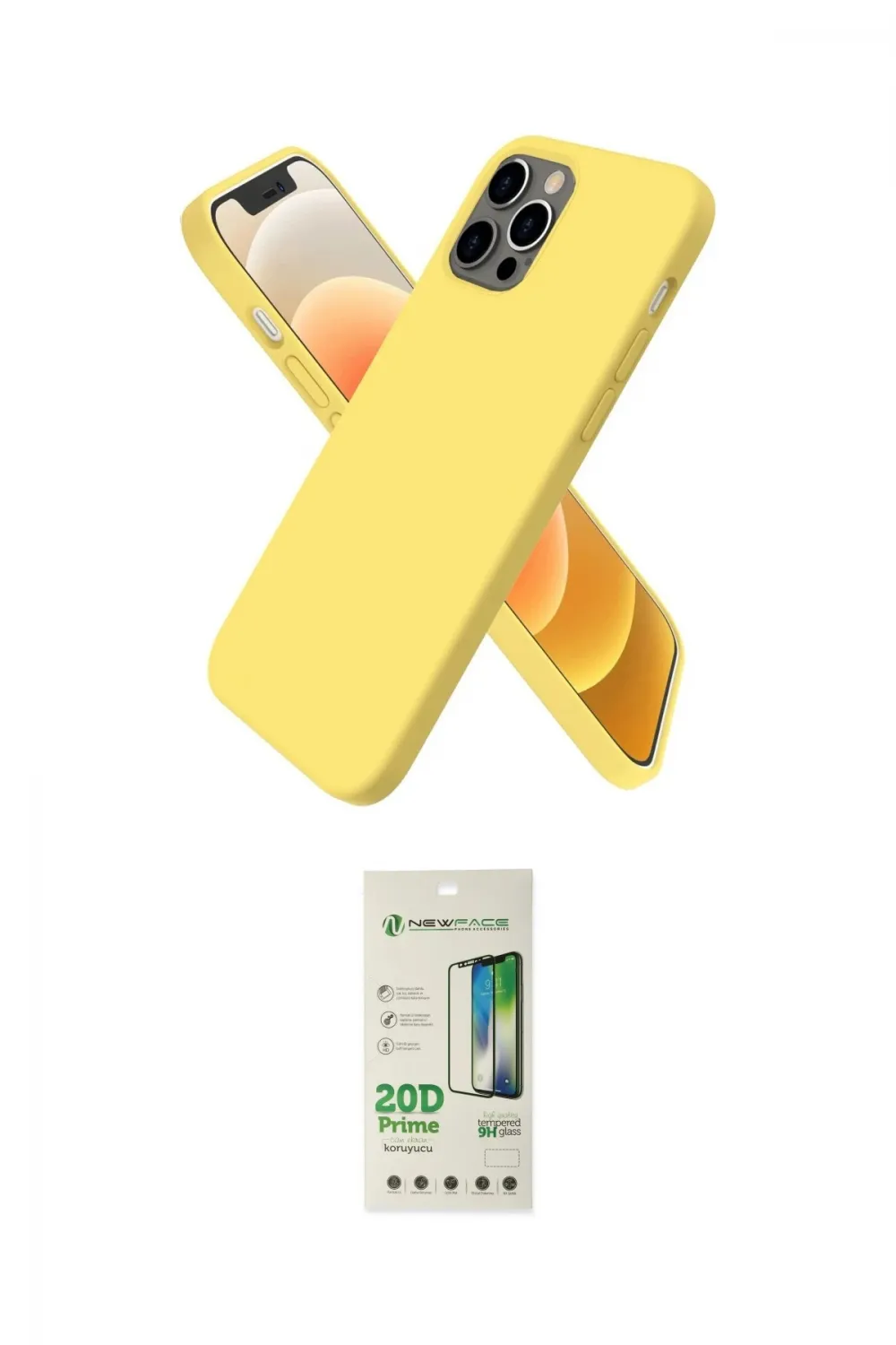 ieg™ iPhone 12 Pro Max Kılıf Kozmos Yansıma Özel Seri - Siyah 20D Premium Cam Ekran Koruyucu