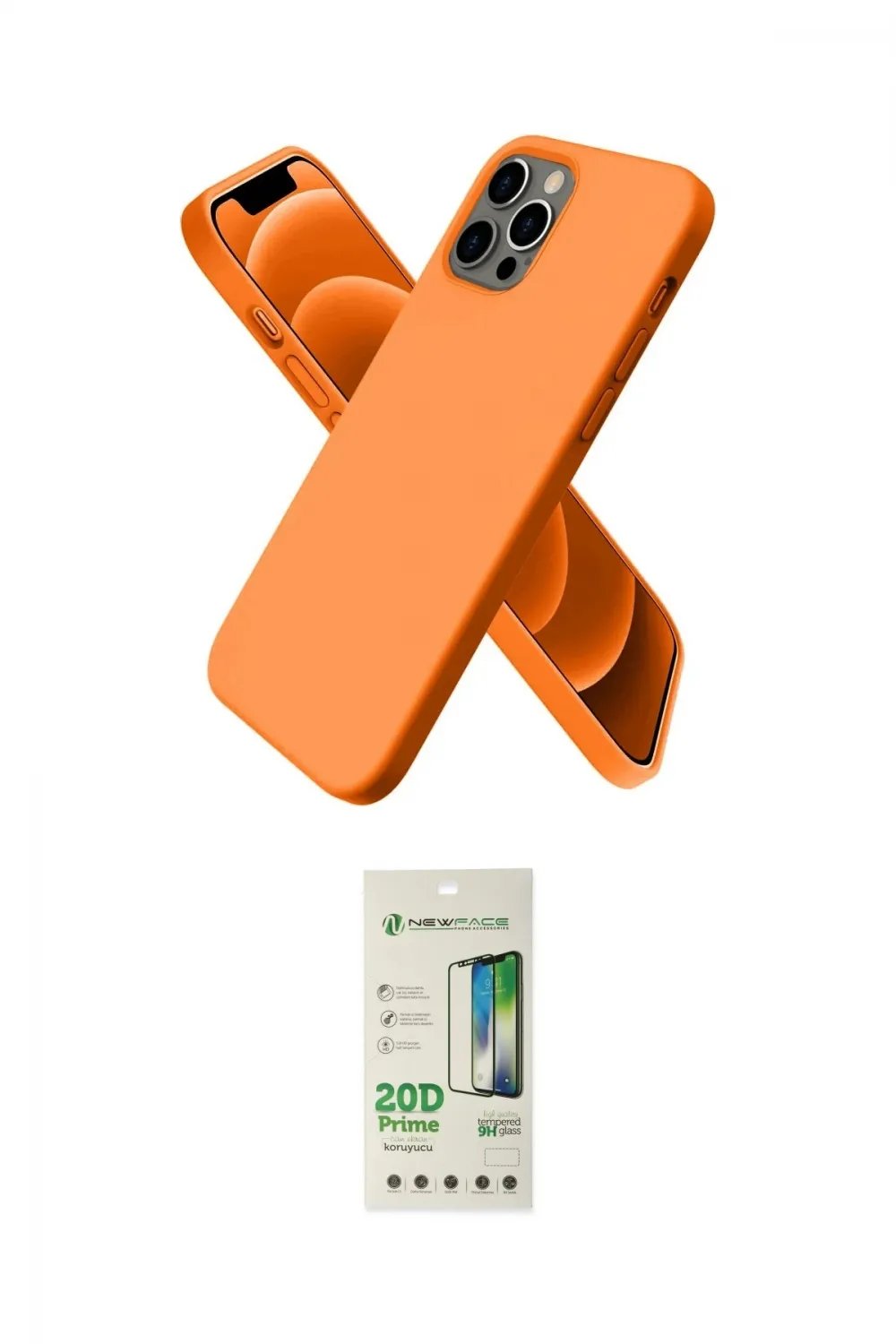 ieg™ iPhone 12 Pro Max Kılıf Kozmos Yansıma Özel Seri - Siyah 20D Premium Cam Ekran Koruyucu