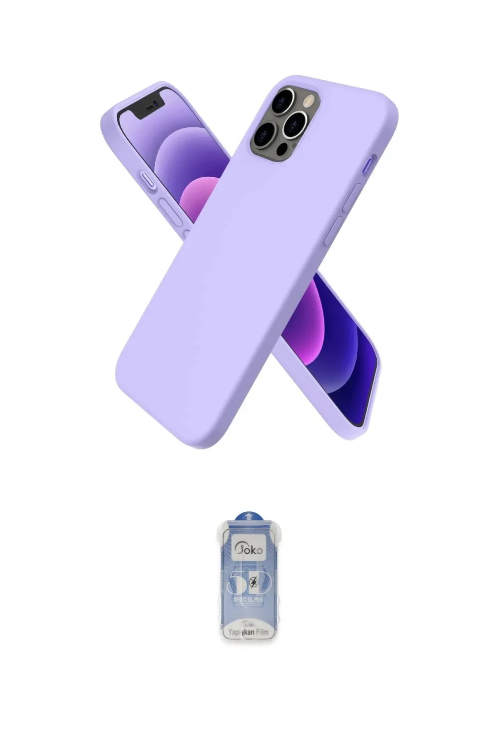 ieg™ iPhone 12 Pro Max Kılıf Kozmos Yansıma Özel Seri - Siyah Joko Magic 5D Cam