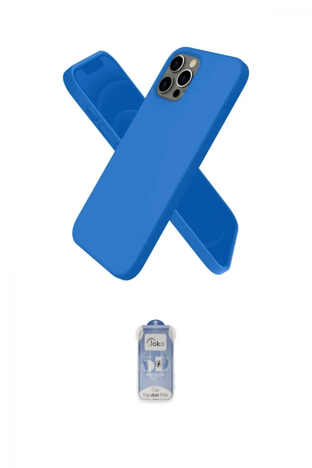 ieg™ iPhone 12 Pro Max Kılıf Kozmos Yansıma Özel Seri - Siyah Joko Magic 5D Cam
