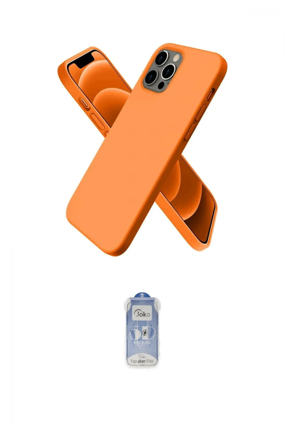 ieg™ iPhone 12 Pro Max Kılıf Kozmos Yansıma Özel Seri - Siyah Joko Magic 5D Cam