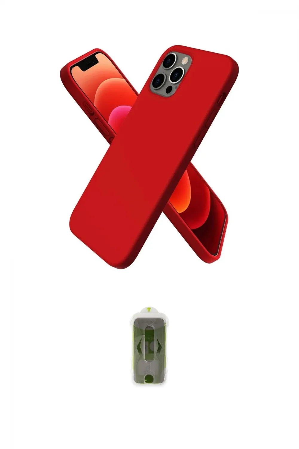 ieg™ iPhone 12 Pro Max Kılıf Kozmos Yansıma Özel Seri - Siyah Joko Magic 5D Hayalet Cam